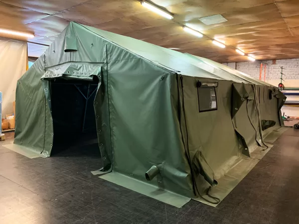 metal frame pvc fabric army tent
